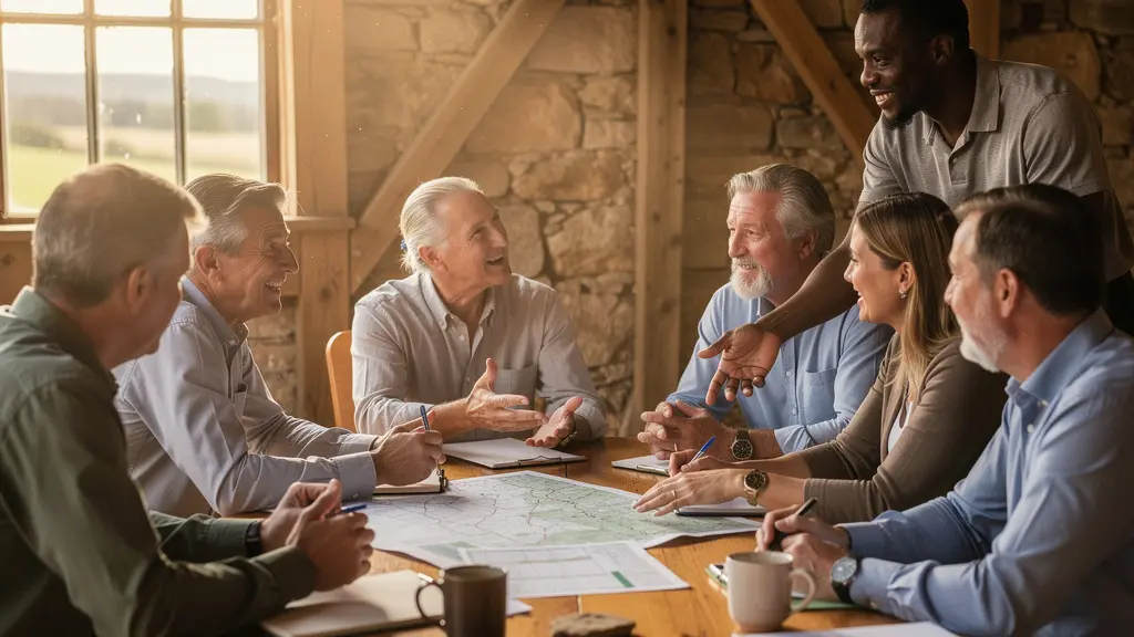 Réunion de travail collaborative du Groupe d'Action Locale en milieu rural