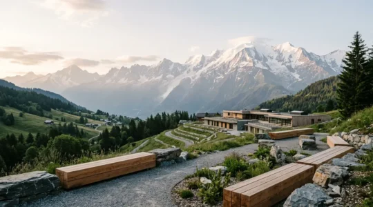 Environnement alpin de Savoie illustrant la formation professionnelle et la montée en compétences